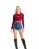 Top Cropped Futura Rojo U