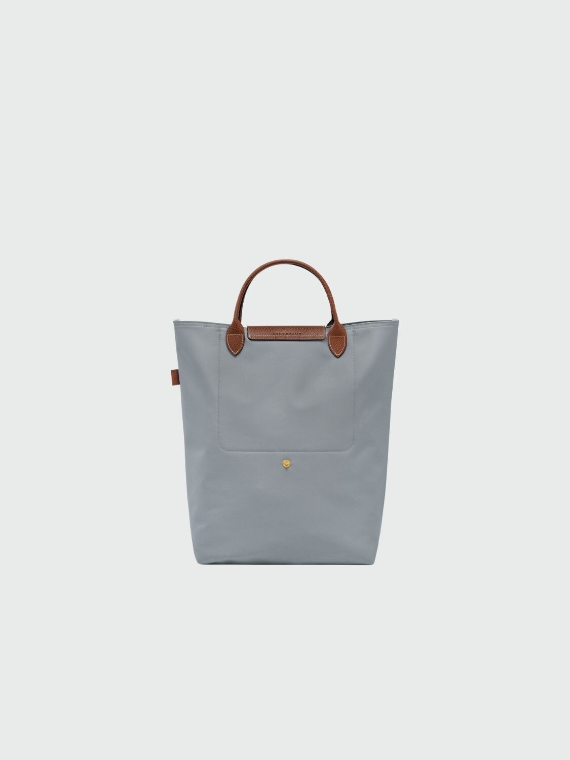 Longchamp - Cartera Tote plegable, de nylon y asa corta, Le pliage M Gris