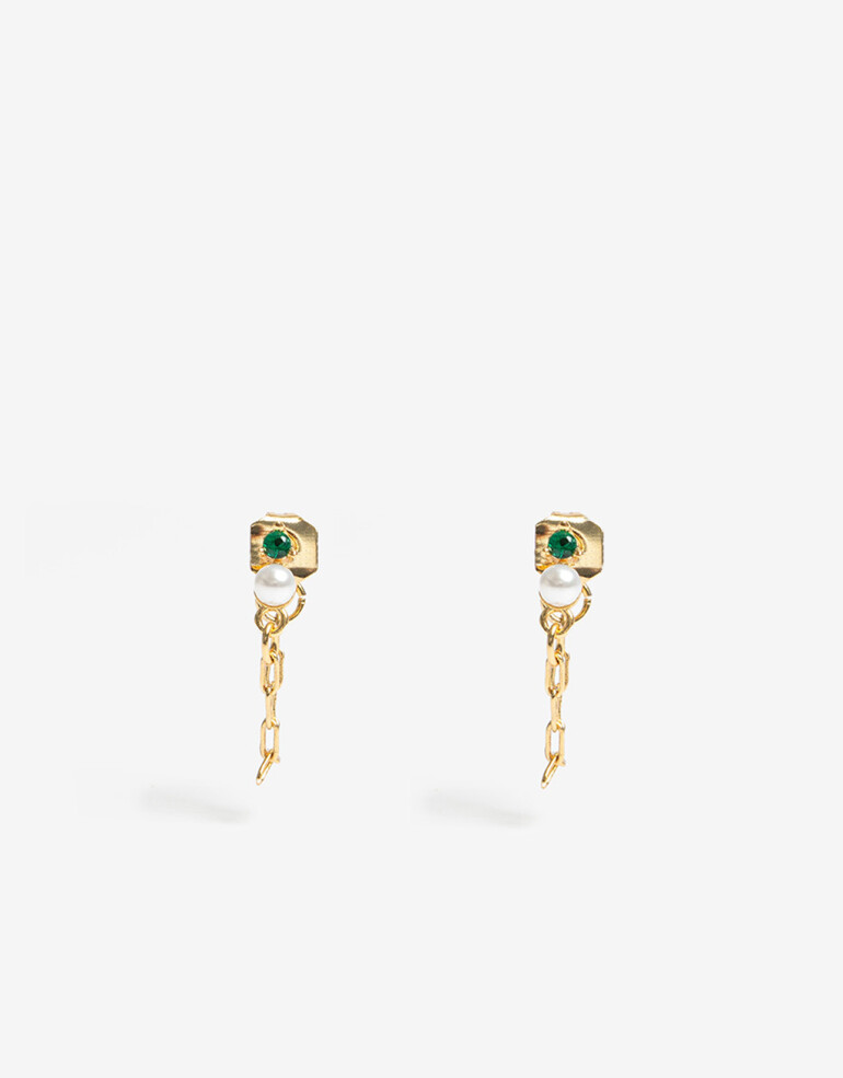 Aros Sets Cubic zirconia Set De Aros Con Cubic Zirconia - Dorado