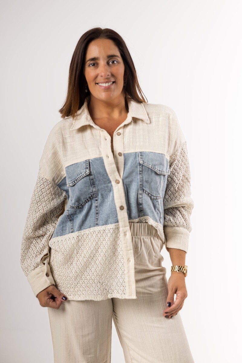 Camisa premium combinada 