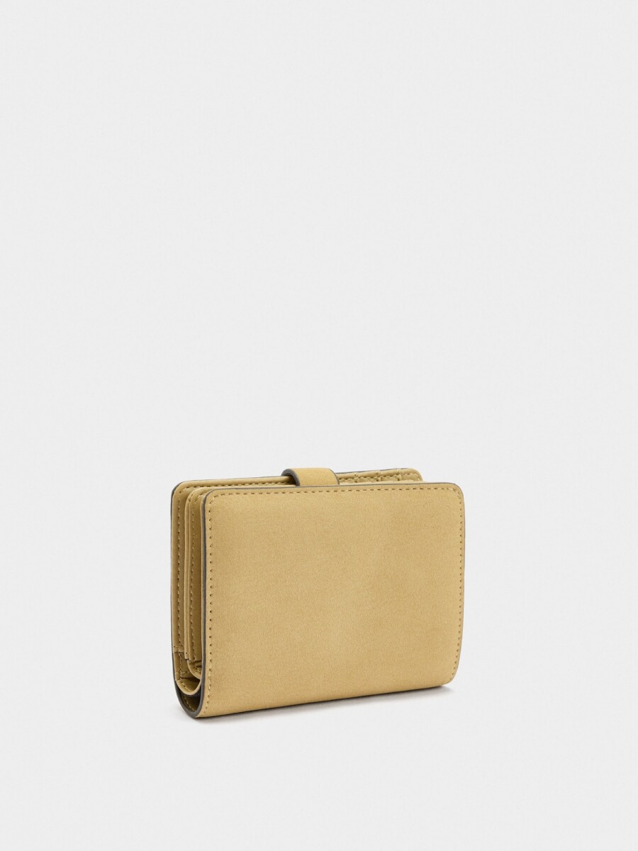 Cartera Efecto Piel beige