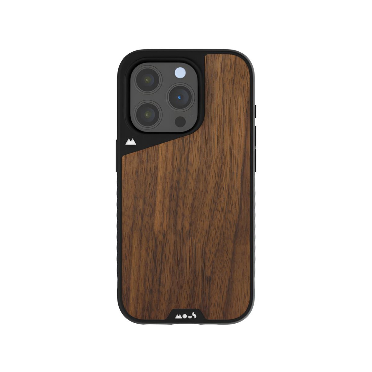 Protector MOUS Case Limitless 5.0 AiroShock con MagSafe para iPhone 15 Pro Max - Walnut 