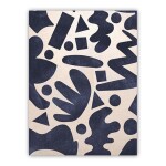 CUADRO CANVAS 30x40CM GEOMETRICO AZUL CUADRO CANVAS 30x40CM GEOMETRICO AZUL