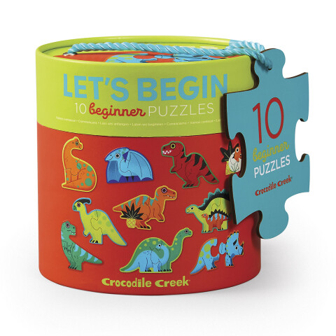 10 Puzzle Crocodile Creek de 2 Piezas Cada Uno 10 x 15 cm DINO