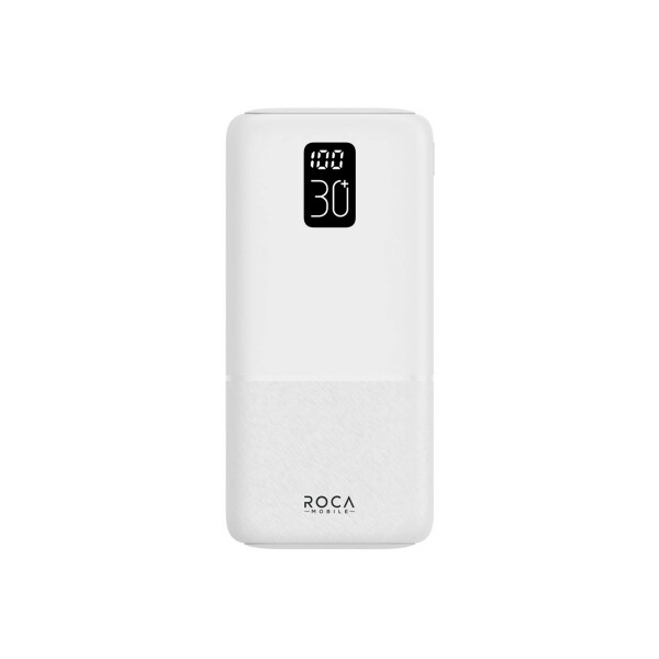 Power Bank Lcd 30000 mAh triple salida color blanco Power Bank Lcd 30000 Mah Triple Salida Color Blanco