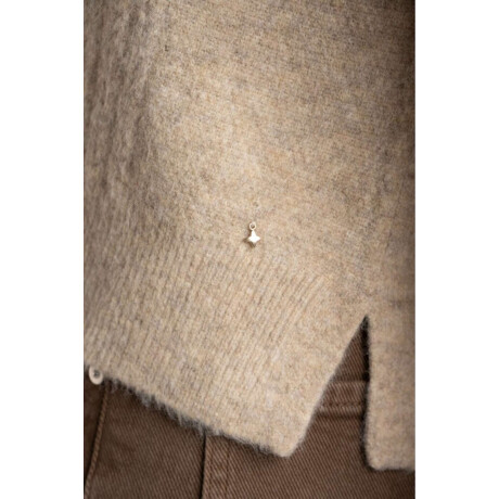 Sweater Texturado Beige Melange