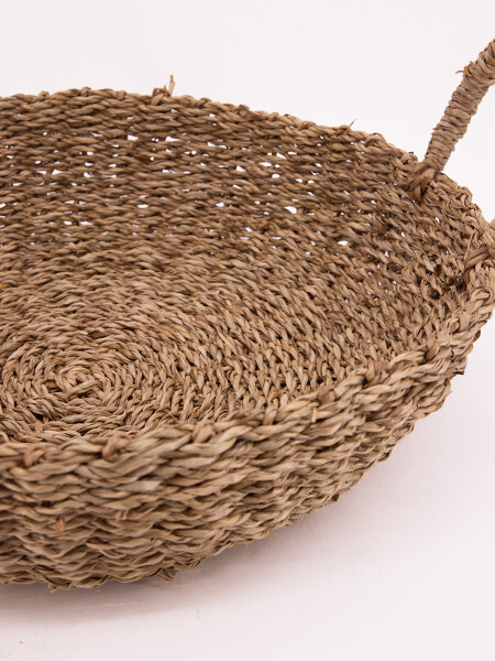 CESTA REDONDA CON ASAS NATURAL