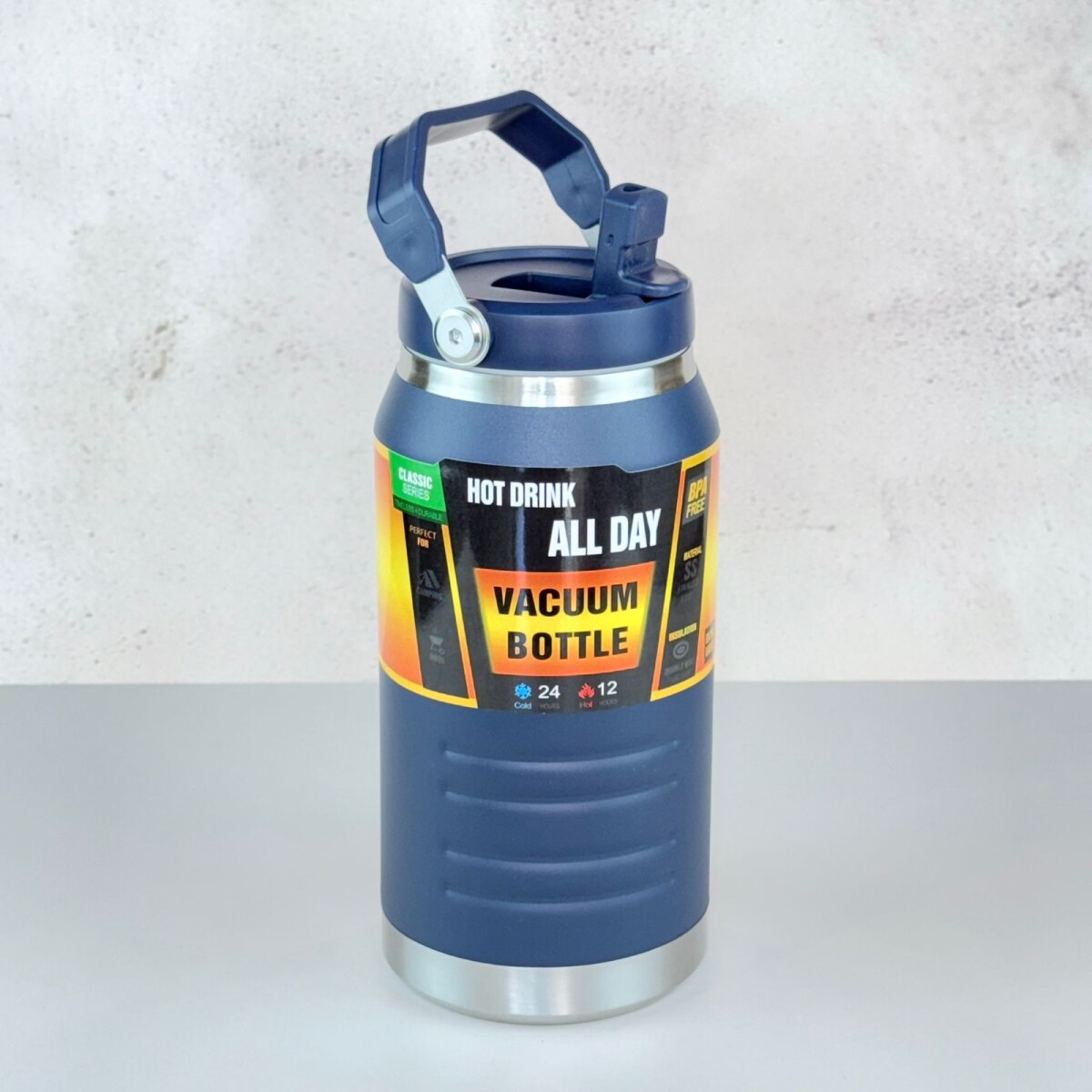 Botella Térmica de Acero Inoxidable con Manija 1600ML | Azul 