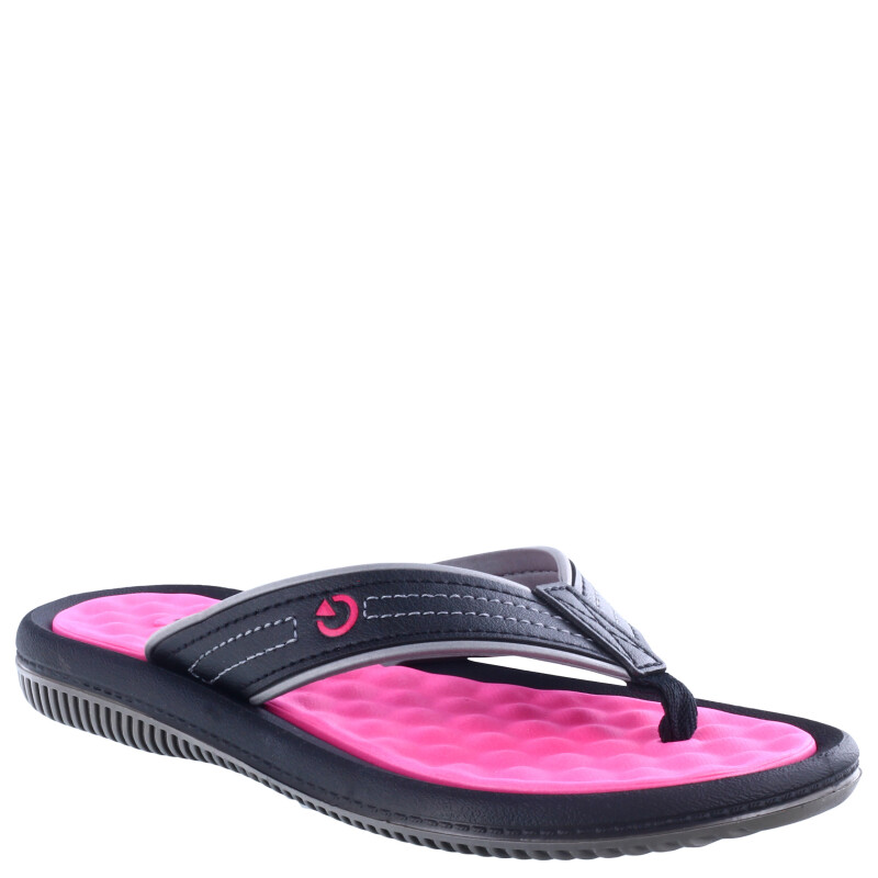 Sandalia de Mujer Cartago Ojota Figi Wns Negro - Rosa
