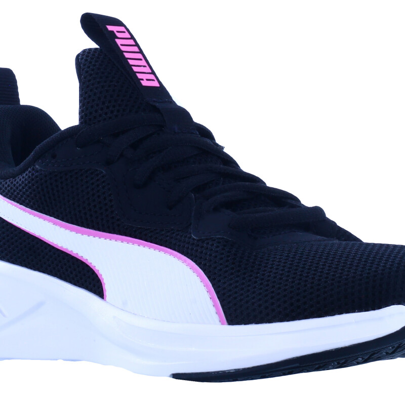 Championes de Mujer Puma Run Incinerate Negro - Rosado