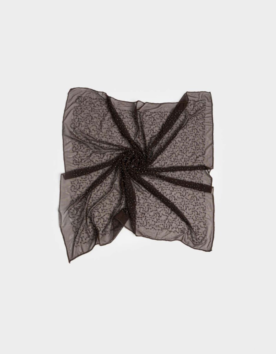 Pañuelo Beads - Marron Chocolate 