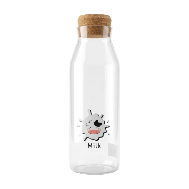 BOTELLA DE VIDRIO C/TAPA 1200ML Unica