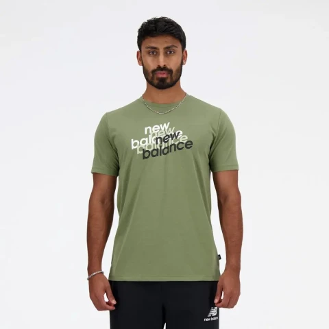 Sport Essentials Heathertech Graphic T-Shirt - Hombre Green