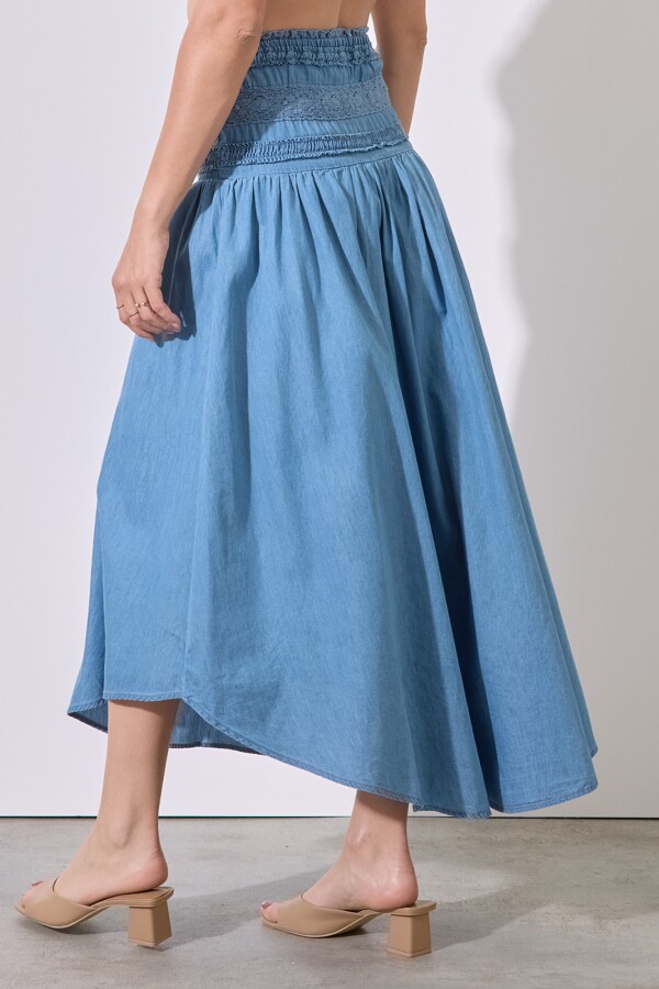 Falda Maxi Denim JEAN