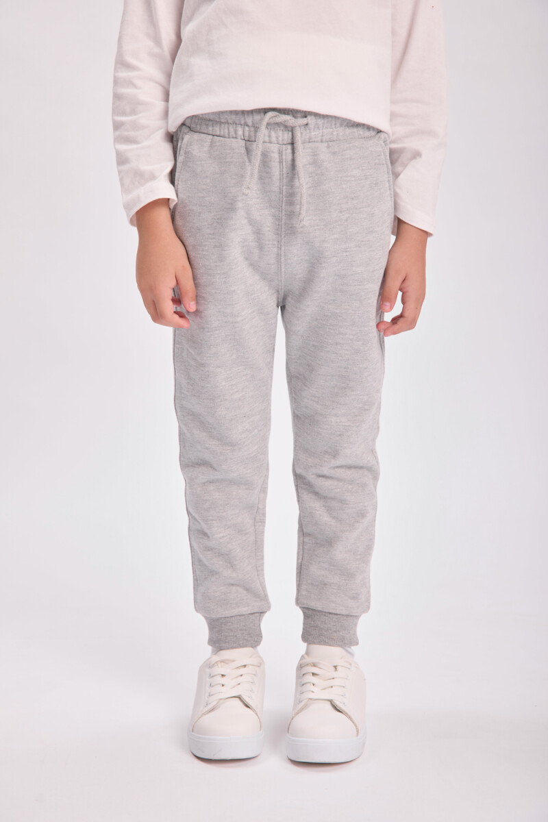 Pantalón deportivo jogger Gris Melange