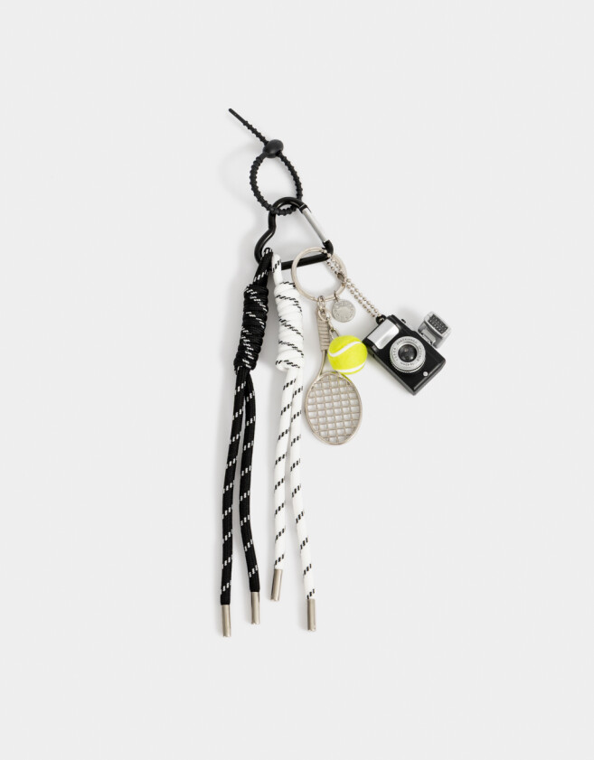 Llavero Cordón Llavero Y Charm "girly Coffee Era" - Negro