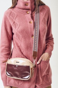 Bolso Combinado Marron