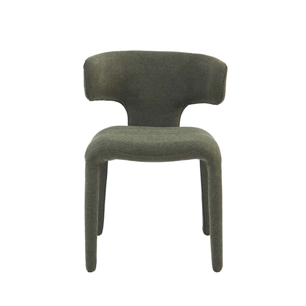 SILLA DE COMEDOR METAL-Y-TELA VERDE BEATRIZ