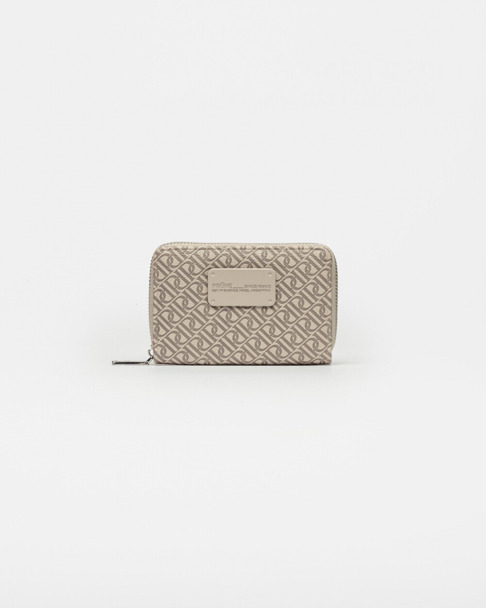 Billetera Monogram en efecto cuero Natural