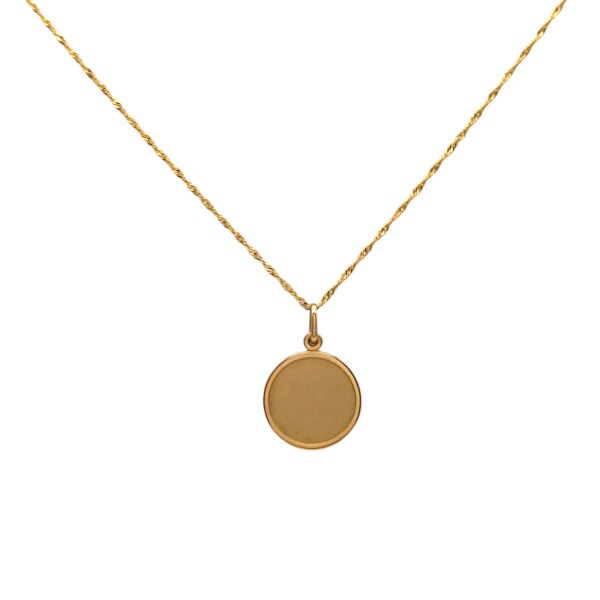 Dije Identidad-Oro bajo-Sin piedra-CP8716 Sinpiedra
