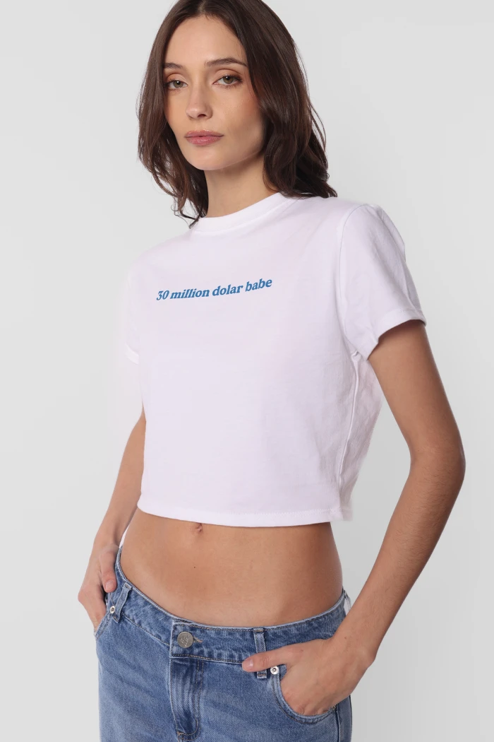 Baby Tee Gain Blanco