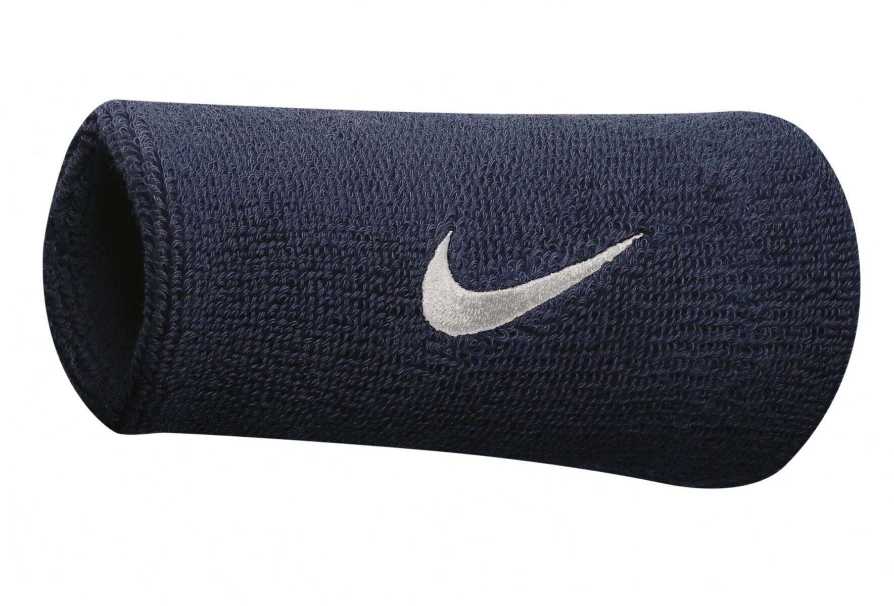 Muñequeras Nike Swoosh Doublewide Wristbands Unisex - Azul 