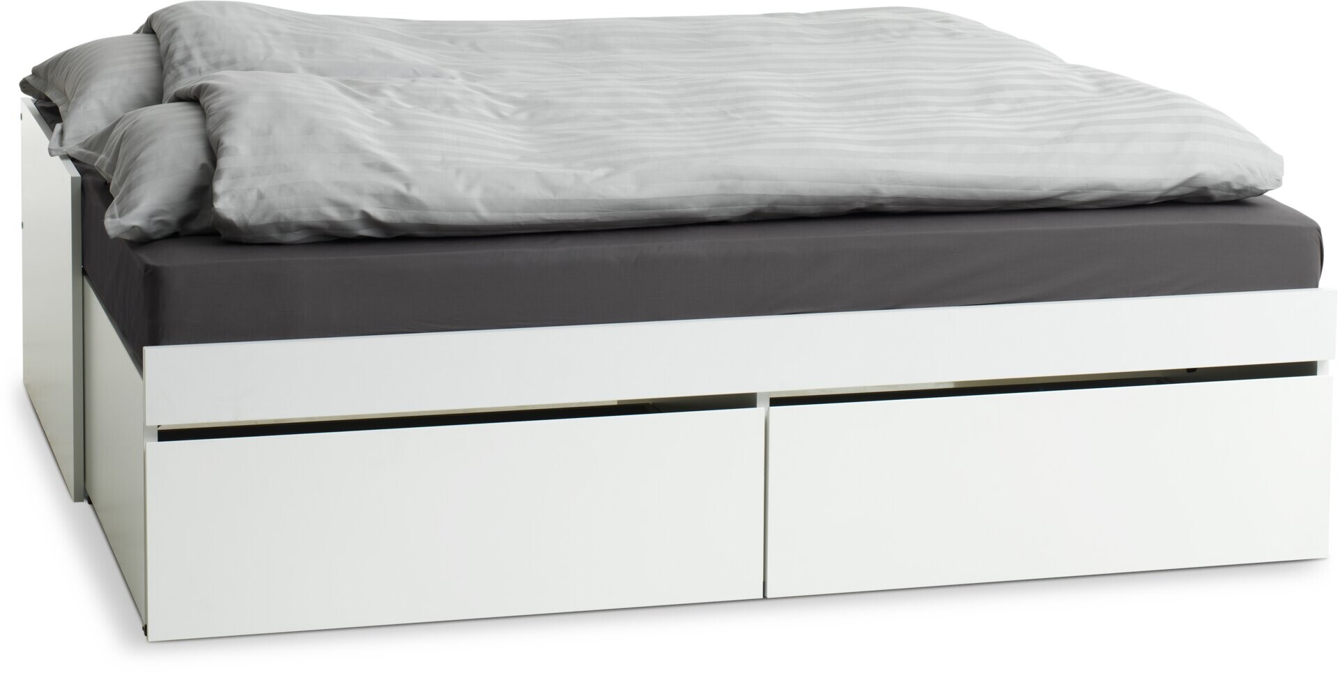 Cama c/almacenaje 90/180x200 TANGBJERG bl - Blanco 