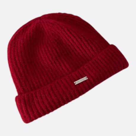Gorro De Lana Abrigo Índigo Rojo