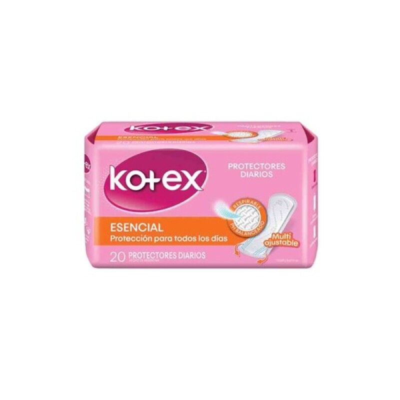 Protectores Diarios Kotex Esencial 20 Uds. Protectores Diarios Kotex Esencial 20 Uds.