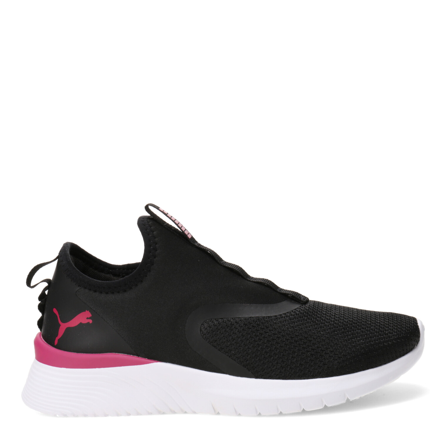 Championes de Mujer Puma Remedie Slip On Negro Fucsia Stadium Sport