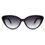 Lentes De Sol Bambu E Madeira Cat - Unisex Gradiente/Negro