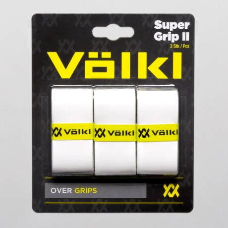 Overgrip Para Raqueta De Tenis Volkl Super Grip II Pack x3 Blanco