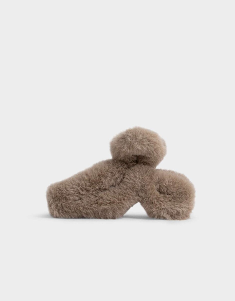 Broche Textura Peluche - Marron Beige 