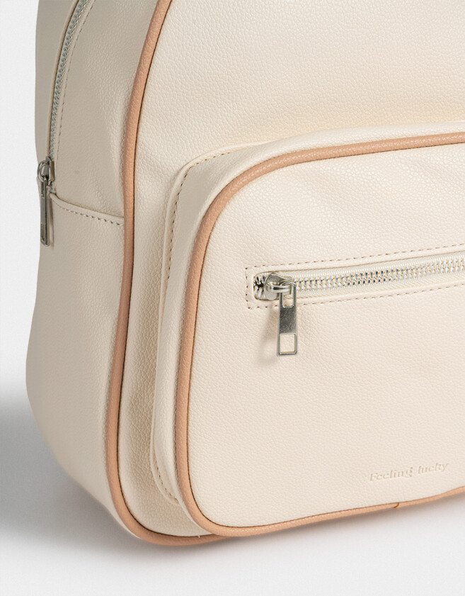 Mochilas Special Price Mochila Cuerina Special Price - Blanco Crudo