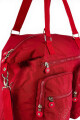 Bolso grande con bolsillos Rojo
