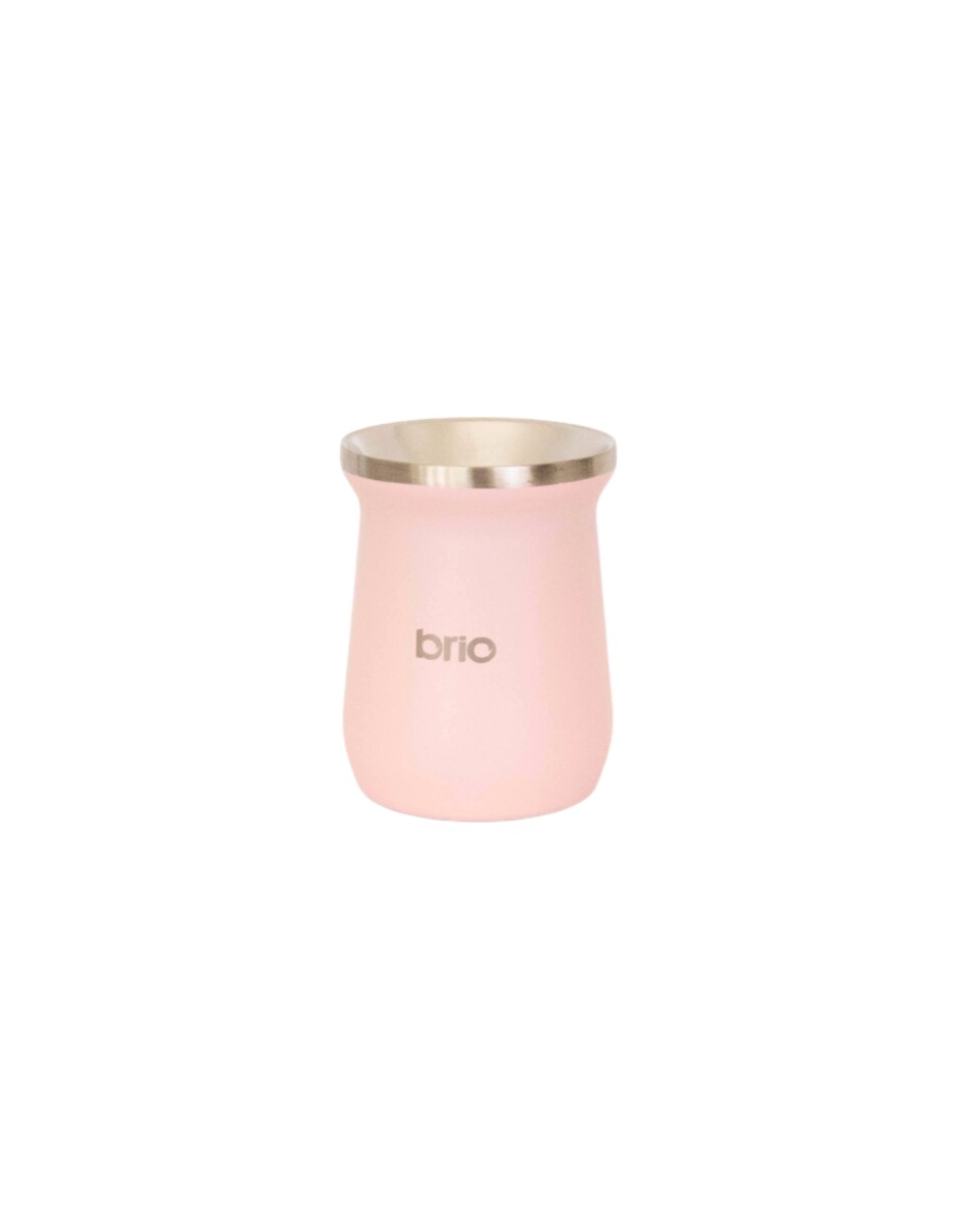 Mate De Acero Inoxidable brio Alto Diseño Clásico - Rosa 