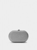 Clutch De Fiesta Ovalado plateado
