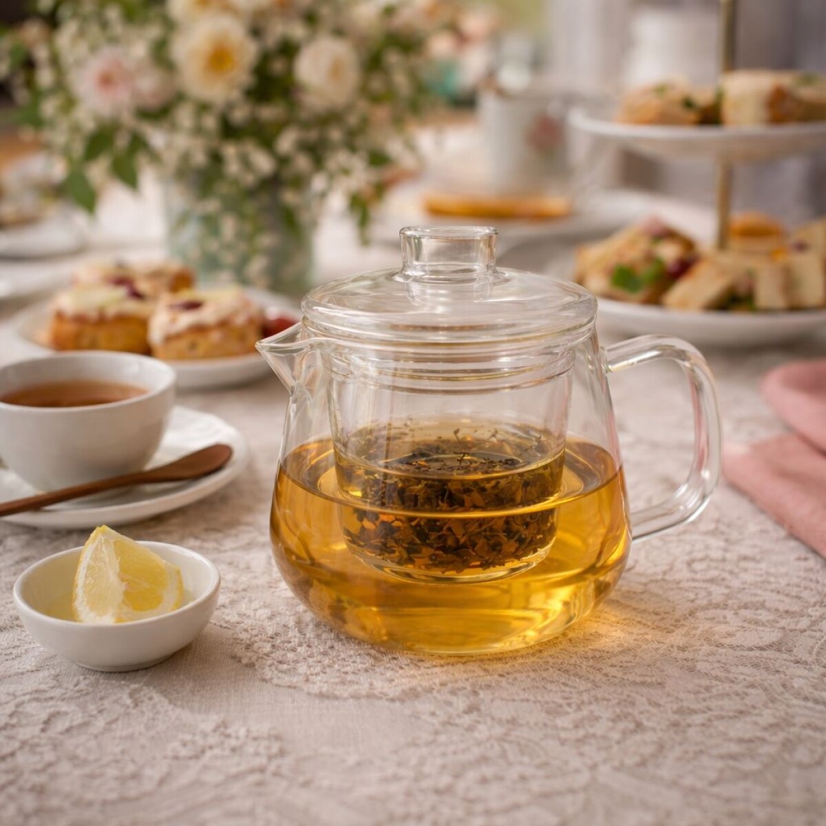 Tetera de Vidrio con Filtro 400ml 