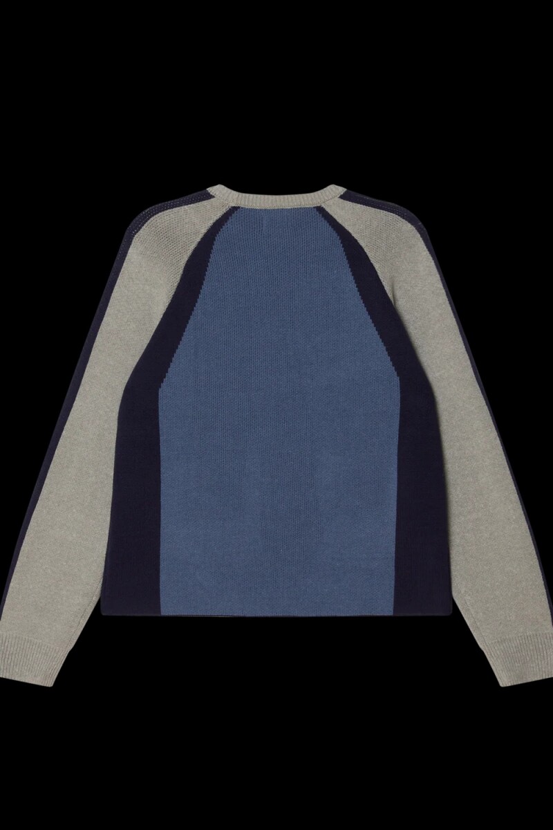 RAGLAN CREW NECK SWEATER Azul