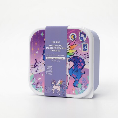 JUEGO DE 3 RECIPIENTES UNICORNIO DE ENSUEÑO JUEGO DE 3 RECIPIENTES UNICORNIO DE ENSUEÑO
