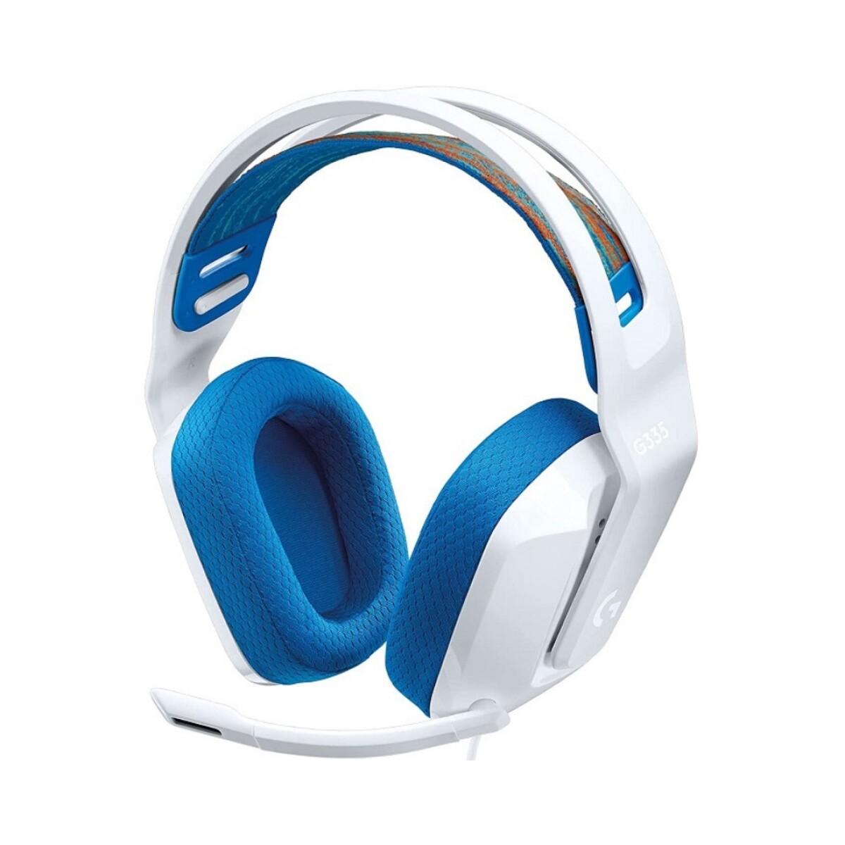 Auriculares Logitech Gaming 981-001017 G335 Blanco con azul 