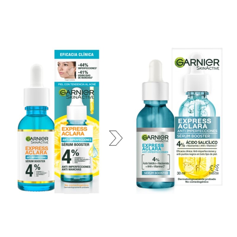 Sérum Anti Imperfecciones Express Aclara Garnier 30 Ml. Sérum Anti Imperfecciones Express Aclara Garnier 30 Ml.