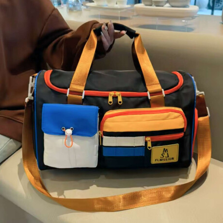 Bolso de viaje con bolsillos Negro