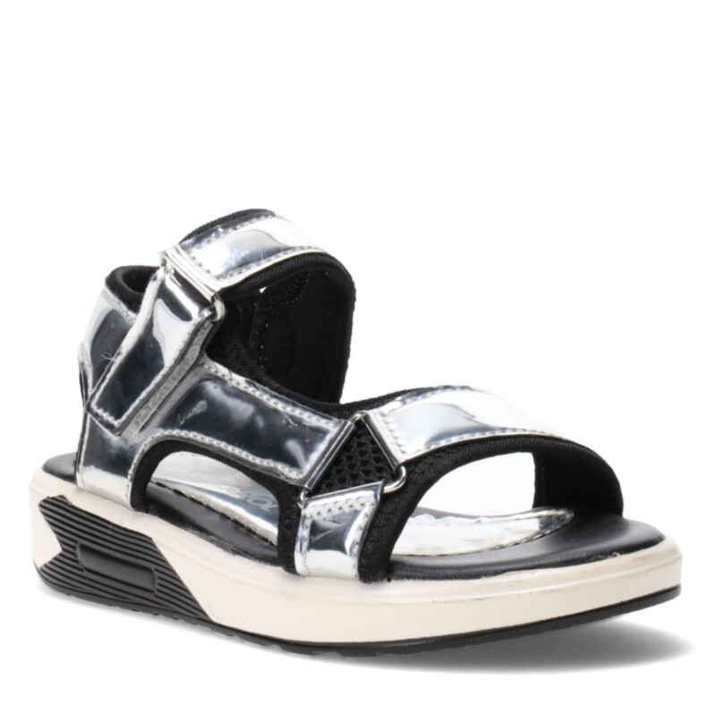 Sandalias de Niña MINI Miss Carol TUNIA deportiva de charol Plateado