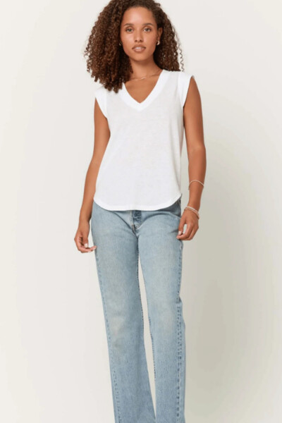 POLERA RUE V-NECK Blanco