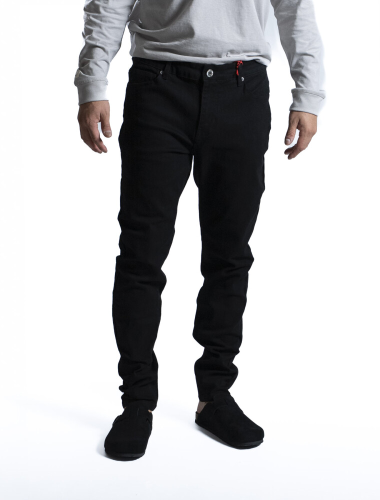 Jean Slim Fit Largo 30 Negro