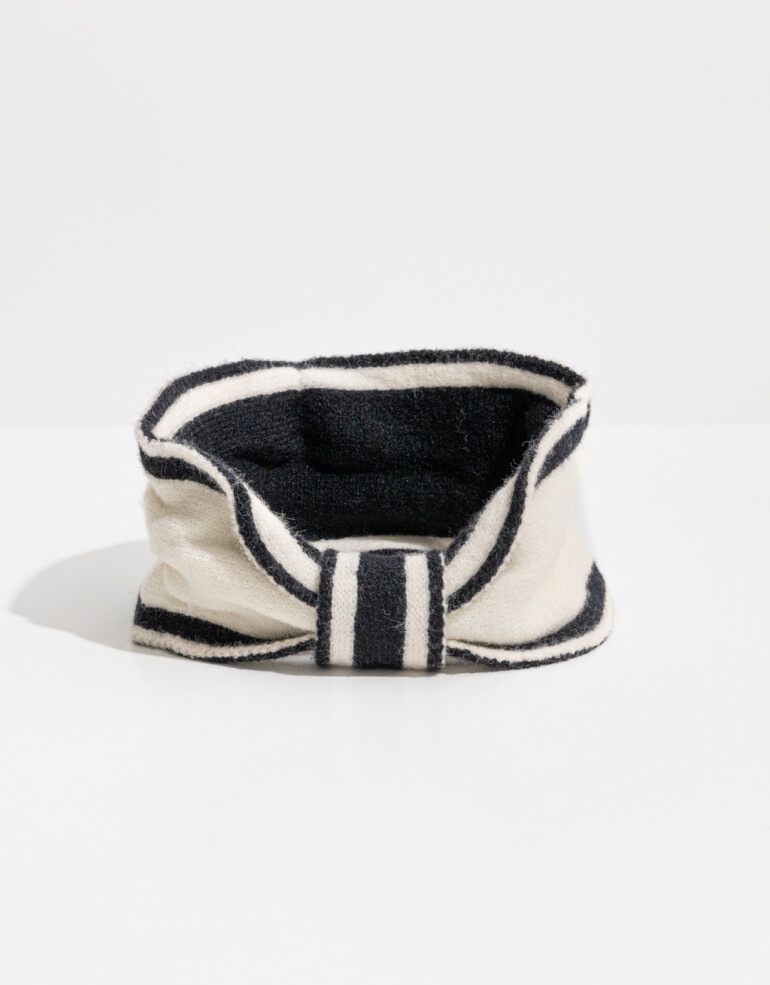 Vinchas Textiles Lisas Vincha Texil Con Nudo - Combinacion Bicolor