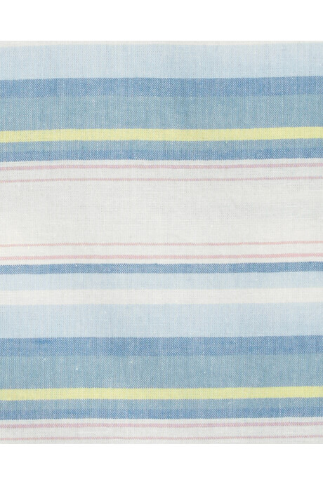 Camisa de algodón, manga corta diseño a rayas. Talles 2-5T Sin color