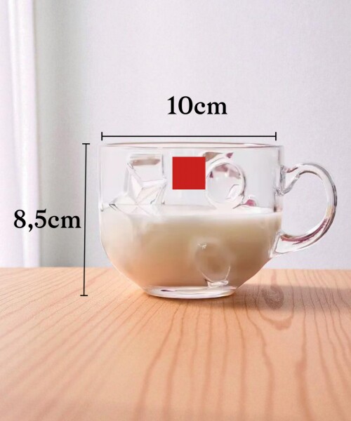 Taza de vidrio 450 ml 8,5 x 14 cm - transparente Taza de vidrio 450 ml 8,5 x 14 cm - transparente