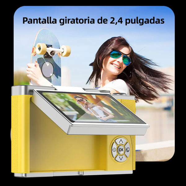Cámara Digital Compacta 4k 48 Mp Con Pantalla Abatible Lk-007 CAMARA DIGITAL 4K RECARGABLE LK-007